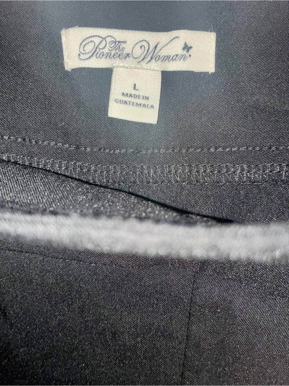The Pioneer Woman Black Skinny Pants size large stretchy pull on - Picture 3 of 4